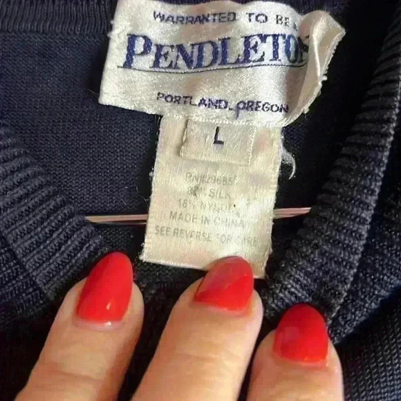 Vintage Pendleton Mockneck Sleeveless Top - Picture 4 of 4